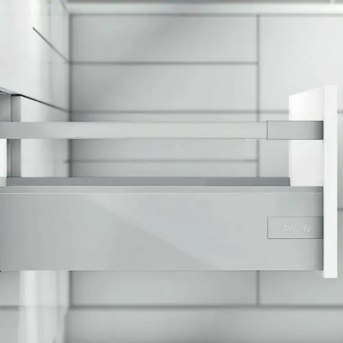 Выдвижной ящик BLUM TANDEMBOX antaro, L-400 мм, средний C (1 рейлинг), серый — купить оптом и в розницу в интернет магазине GTV-Meridian.